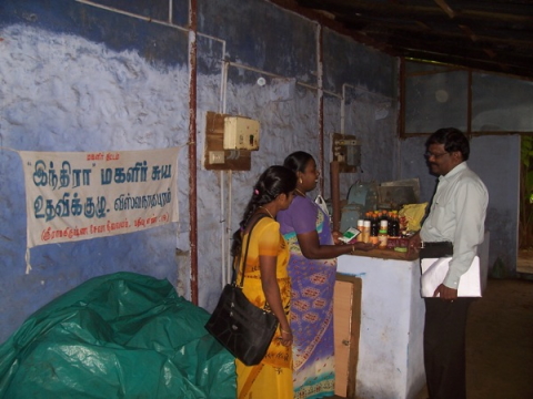 Microfinance - SHG members with officer